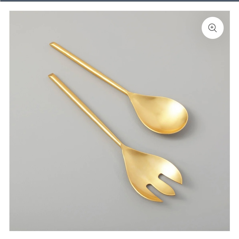 NWT! Be Home matte gold serving set